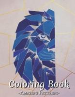 Adult Coloring Book Featuring The World'S Most Beautiful Stained For Meditative Mindfulness, Stress Relief And Relaxation ( Blue Lion Coloring Books )