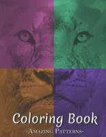 Adult Coloring Book Featuring The World'S Most Beautiful Stained For Meditative Mindfulness, Stress Relief And Relaxation ( Beast-Faces Coloring Books )