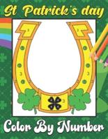 St. Patrick's Day Color by Number: Coloring Book With Saint Patrick's Day Leprechauns, Pots of Gold,Fun and Simple Images   st Patrick's day activity