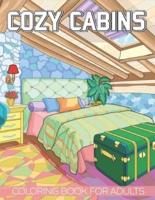 Cozy Cabins Coloring Book For Adults