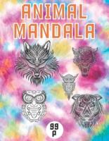 animal mandala coloring book for kids animals: Kids Animals Coloring Book, Stress Relieving Mandala Art Designs, Relaxation Coloring Pages.