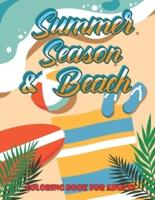Summer Season & Beach Coloring Book For Adults