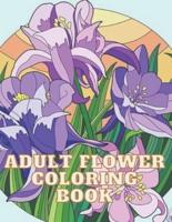 Adult Flower Coloring Book