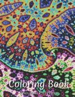 Animal, Beautiful Animal Portraits To Color, De-Stress And Relaxing Abstract Patterns, Coloring Book For Adult Coloring, Seniors And Beginners ( Groovy-Trippy-Fractal-Art Coloring Books )