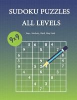 SUDOKU PUZZLES ALL LEVELS: 100 Puzzles sudoku 9x9 ( easy level, medium level, hard level, very hard level )