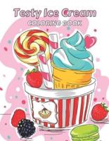 Testy Ice Cream Coloring Book