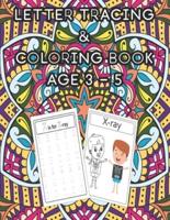 Letter Tracing practice and Coloring book for Pre-schooler 8.5" x 11": Learn To Write Upper and Lowercase Letters. Coloring Book For Pre-schoolers, Kindergartens  Age 3-5