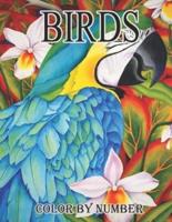 birds color by number book: A Bird Lovers Coloring Book with 50 Gorgeous Bird Designs