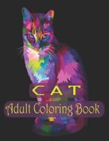 Cat Adult Coloring Book