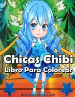 Niños Y Adultos Libro Para Colorear Chicas Chibi (MED Libro)