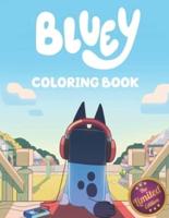 Blụey's Coloring Book: Blụey's Coloring Book For Kids Jumbo Coloring Book For Kids