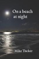 On a beach at night