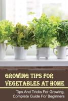 Growing Tips For Vegetables At Home