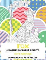 Cute Animals Coloring Books for Adults - Mandala Stress Relief - Fox