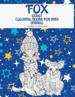 Adult Coloring Books for Men - Under 10 Dollars - Animal - Fox
