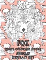 Adult Coloring Books Abstract Art - Animals - Fox