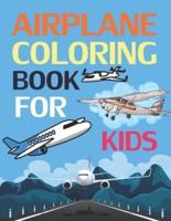 Airplane Coloring Book For Kids: Airplane Coloring Book