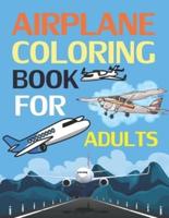 Airplane Coloring Book For Adults