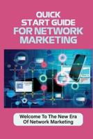 Quick Start Guide For Network Marketing