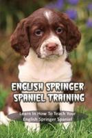 English Springer Spaniel Training