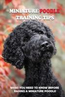 Miniature Poodle Training Tips