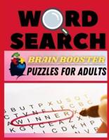 Word Search Brain Booster Puzzle for Adults: Word Hunt Puzzle Book for Adults and Teens