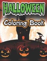 Halloween Coloring Book: Full of Ghosts, Goblins, Mummies, Witches and Much More for All Of Your Coloring Desires.For Kids and Adults with Cute Girls Set In Fun Spooky Halloween Scenes