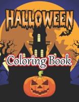 Halloween Coloring Book: Spooky Cute Halloween Coloring Book for Kids All Ages 2-4, 4-8, Toddlers, ... Coloring Book (Halloween Books for Kids)
