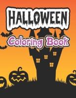Halloween Coloring Book: For Kids and Adults with Cute Girls Set In Fun Spooky Halloween Scenes