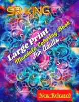 Large Print Mandala Coloring Book For Adults: Large Print Mandala Coloring Book For Adults(Mandala Color By Number Coloring Book For KIds)