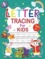 Letter Tracing For Kids Ages 3+: Letter Tracing Book For Kids Ages 3-5.2-4 With Uppercase & Lowercase Letters   Preschool Workbooks with Sight words for Pre K, Kindergarten (Letter Tracing)