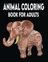 Animal Coloring Book For Adults: 50 Defrent animal Unique Designs Coloring Book Including Lions,Turtle,Frog,Dog,Birds and More!