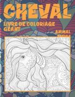 Livre de coloriage géant - Mandala - Animal - Cheval