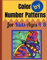 Color by Number Patterns for Kids Ages 4-8: Easy Large Print Birds, Flowers, Animals and Pretty Patterns Coloring Book.