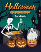 Halloween Coloring Book For Adults: An Adult Halloween Coloring Book, Adorable Relaxing Fall Designs