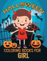 HALLOWEEN COLORING BOOK FOR GIRL: Spooky Cute Halloween Coloring Book GIRL
