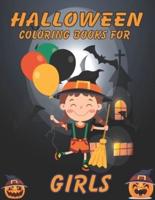 HALLOWEEN COLORING BOOK FOR GIRL: Spooky Cute Halloween Coloring Book GIRL