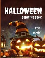 Halloween Coloring Book For Adult.: halloween adult coloring book for man and women.Happy Halloween Designs.