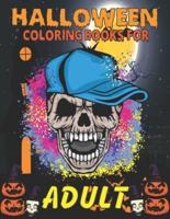 HALLOWEEN COLORING BOOK FOR ADULT: spooky coloring pages filled with monsters, witches, pumpkin, haunted house and more for hours of fun and relaxation   Ultimate halloween gift for adults