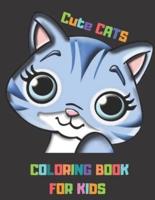 Cute Cats Coloring Book for Kids: Ages 4-8 Adorable Cartoon Cats, Kittens & Caticorns (Colouring Books for Kids)