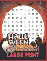 Halloween Word Search Large Print: Brain sharper game for adults & Kids, Holiday Word Search Books, Halloween Word Search