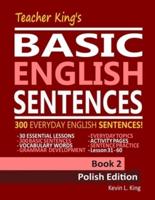 Teacher King's Basic English Sentences Book 2 - Polish Edition