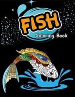 Fish Coloring Book: Beautiful Underwater Scenes for Relaxation, Ocean Coloring Book