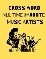 All Time Favorite Music Artists Crossword