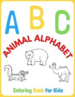 ABC ANIMAL ALPHABET: ABC Coloring Book for Kids ages 3-5