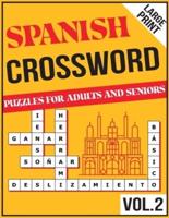 100 Challenging Spanish Crossword Puzzles For Adults Extra Large Print