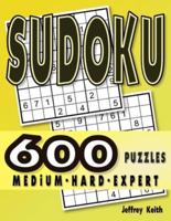 Sudoku puzzles for adults Medium Hard and Expert: 600 puzzles book with solution for Sudoku lover