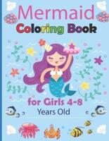 Mermaid Coloring Book for Girls 4-8 Years Old