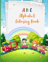ABC Alphabet Coloring Book: For Kids, Fun with Letters, Simple Picture