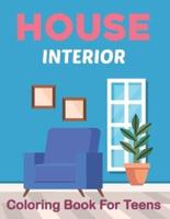House Interior Coloring Book for Teens